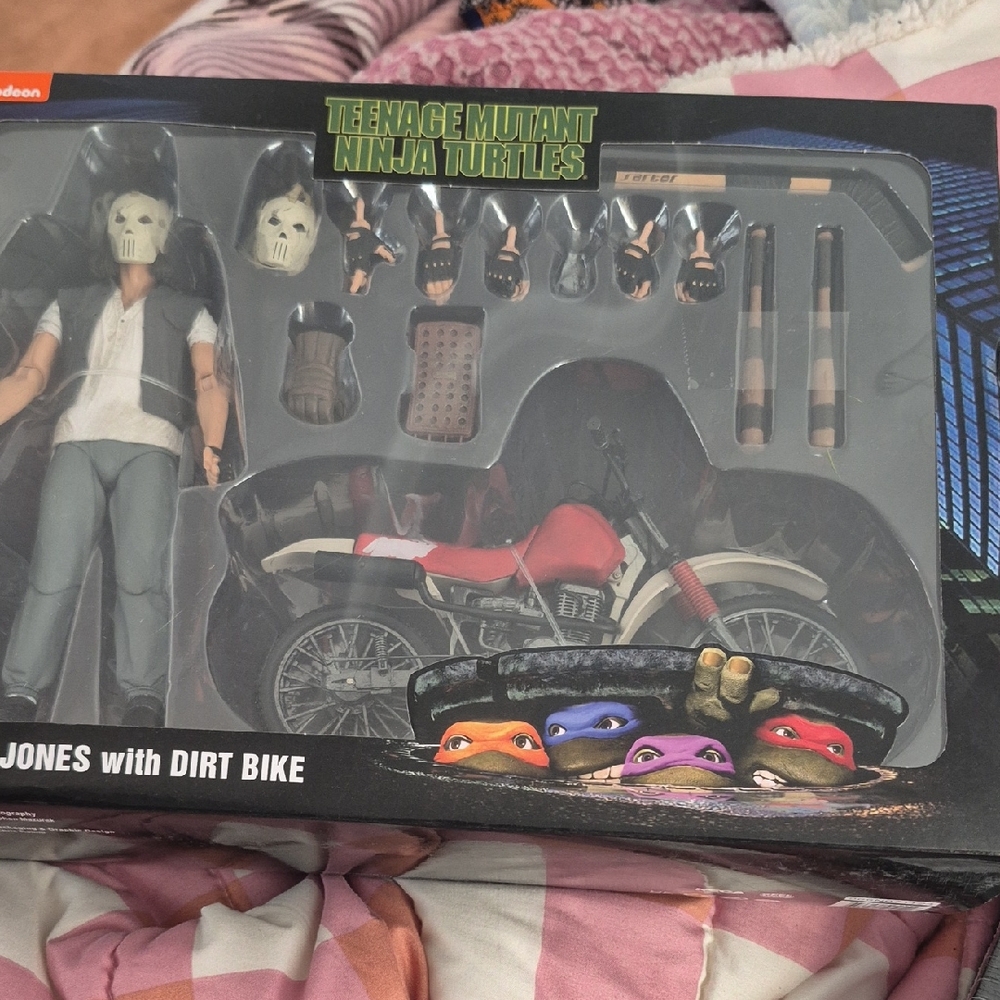 New ! Teenage Mutant Ninja Turtles/ Casey Jones With Dirt Bike..